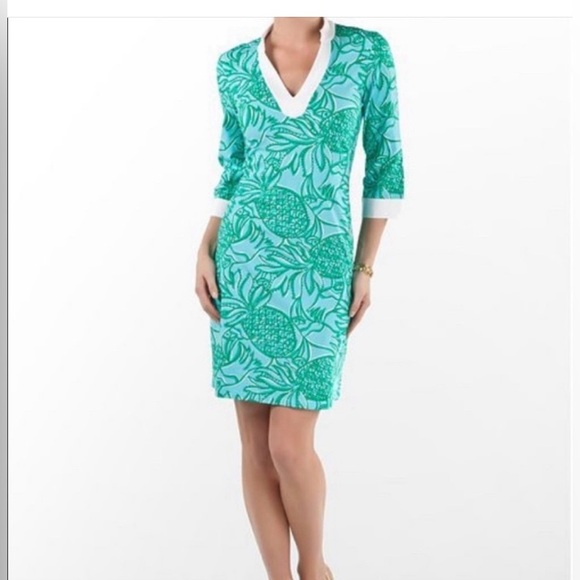 Rare Lilly Pulitzer Size XS Toucan Tango Joy Dress with pineapples - Picture 1 of 4
